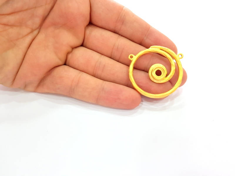 Gold Pendant Connector Gold Plated Pendant (36mm) G8272