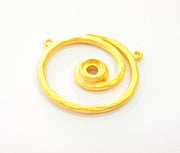 Gold Pendant Connector Gold Plated Pendant (36mm) G8272