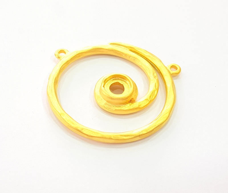 Gold Pendant Connector Gold Plated Pendant (36mm) G8272