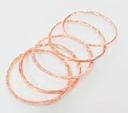 2 Rose Gold Circle Rose Gold Plated Large Circle Ring Round (52 mm)  G7591