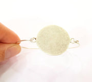 Bangle Blanks Bracelet Blanks Wire Bangle Blanks Cuff Blanks Antique Silver Plated Brass G7617