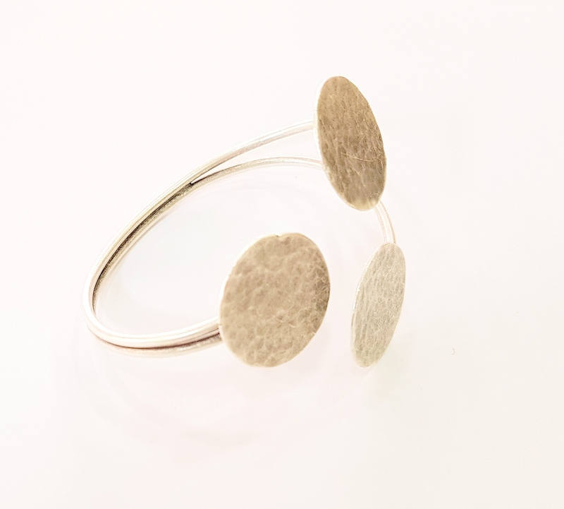 Bracelet Blanks Bangle Blanks Cuff Blanks Adjustable Bracelet Blank Antique Silver Plated Brass ( 3 Pcs 22mm Blanks ) G7618