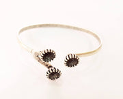 Bracelet Blanks Bangle Blanks Cuff Blanks Adjustable Bracelet Blank Antique Silver Plated Brass (3 Pcs 8mm Blanks ) G7620