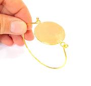 Bangle Blanks Bracelet Blanks Wire Bangle Blanks Cuff Blanks Gold Plated Brass G7629