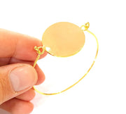 Bangle Blanks Bracelet Blanks Wire Bangle Blanks Cuff Blanks Gold Plated Brass G7629