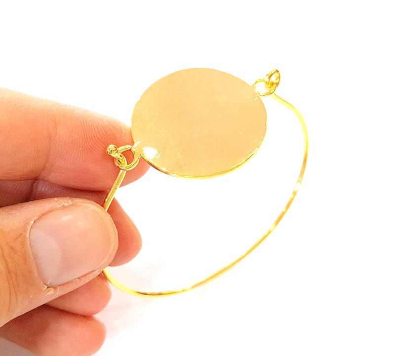 Bangle Blanks Bracelet Blanks Wire Bangle Blanks Cuff Blanks Gold Plated Brass G7629