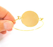 Bangle Blanks Bracelet Blanks Wire Bangle Blanks Cuff Blanks Gold Plated Brass G7629