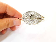 Bracelet Blanks Bangle Blanks Cuff Blanks Adjustable Bracelet Blank Antique Silver Plated Brass ( 10mm Blanks ) G7638