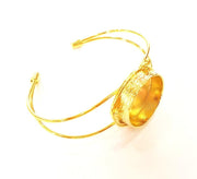 Bracelet Blanks Bangle Blanks Cuff Blanks Adjustable Bracelet Blank Gold Plated Brass (24mm Blanks ) G7640