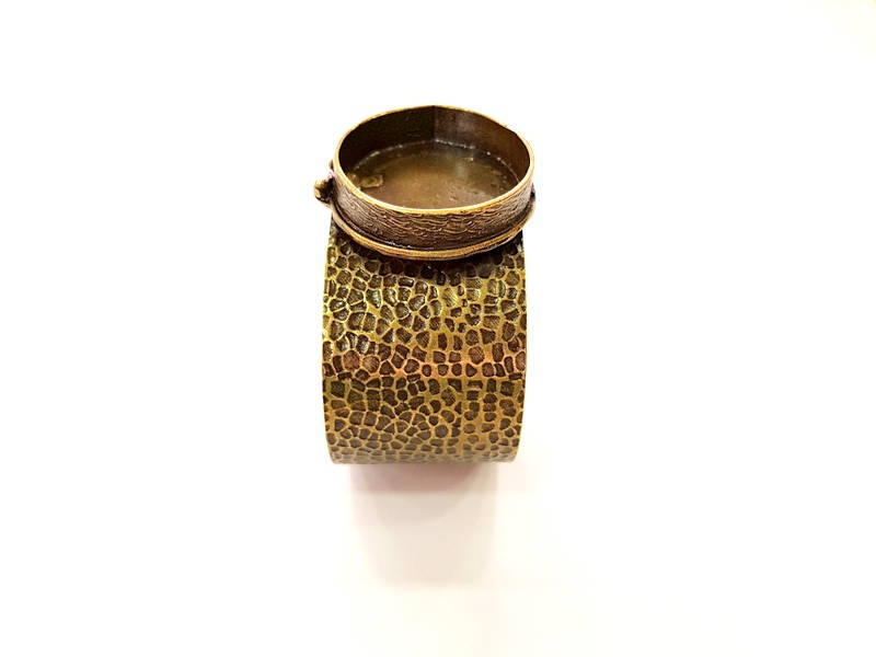 Bracelet Blanks Bangle Blanks Cuff Blanks Adjustable Bracelet Blank Antique Bronze Plated Brass ( 30mm Blanks ) G7644
