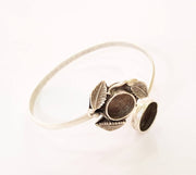 Bracelet Blanks Bangle Blanks Cuff Blanks Adjustable Bracelet Blank Antique Silver Plated Brass ( 14mm-10mm Blanks ) G7653