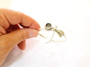 Bracelet Blanks Bangle Blanks Cuff Blanks Adjustable Bracelet Blank Antique Silver Plated Brass ( 10mm Blanks ) G8193