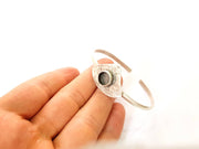 Bracelet Blanks Bangle Blanks Cuff Blanks Adjustable Bracelet Blank Antique Silver Plated Brass ( 10mm Blanks ) G7673