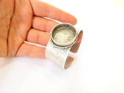 Bracelet Blanks Bangle Blanks Cuff Blanks Adjustable Hammered Bracelet Blank Antique Silver Plated Brass ( 30mm Blanks ) G7676