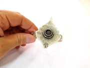 Bracelet Blanks Bangle Blanks Cuff Blanks Adjustable Bracelet Blank Antique Silver Plated Brass ( 10mm Blanks ) G8196