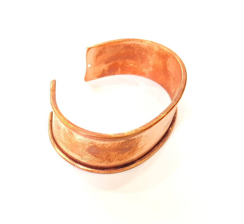 10 Pcs Raw Copper Bracelet Blanks Bangle Blanks Cuff Blanks Adjustable Bracelet Blank ( 20mm ) G7688