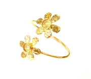 Gold Bangle Blanks Bracelet Blanks Cuff Blanks Adjustable Bracelet Blank Gold Plated Brass (10mm Blanks ) G9877