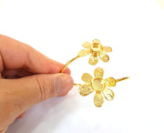 Gold Bangle Blanks Bracelet Blanks Cuff Blanks Adjustable Bracelet Blank Gold Plated Brass (10mm Blanks ) G9877