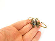 Bracelet Blanks Bangle Blanks Cuff Blanks Adjustable Bracelet Blank Antique Bronze Plated Brass ( 10mm Blanks ) G7715