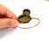 Bracelet Blanks Bangle Blanks Cuff Blanks Adjustable Bracelet Blank Antique Bronze Plated Brass ( 25x18mm and 16mm Blanks ) G7718