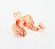 Rose Gold Bracelet Blanks Bangle Blanks Cuff Blanks Adjustable Bracelet Blank Rose Gold Plated Brass (14mm Blanks ) G7722