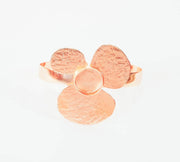 Rose Gold Bracelet Blanks Bangle Blanks Cuff Blanks Adjustable Bracelet Blank Rose Gold Plated Brass (14mm Blanks ) G7722