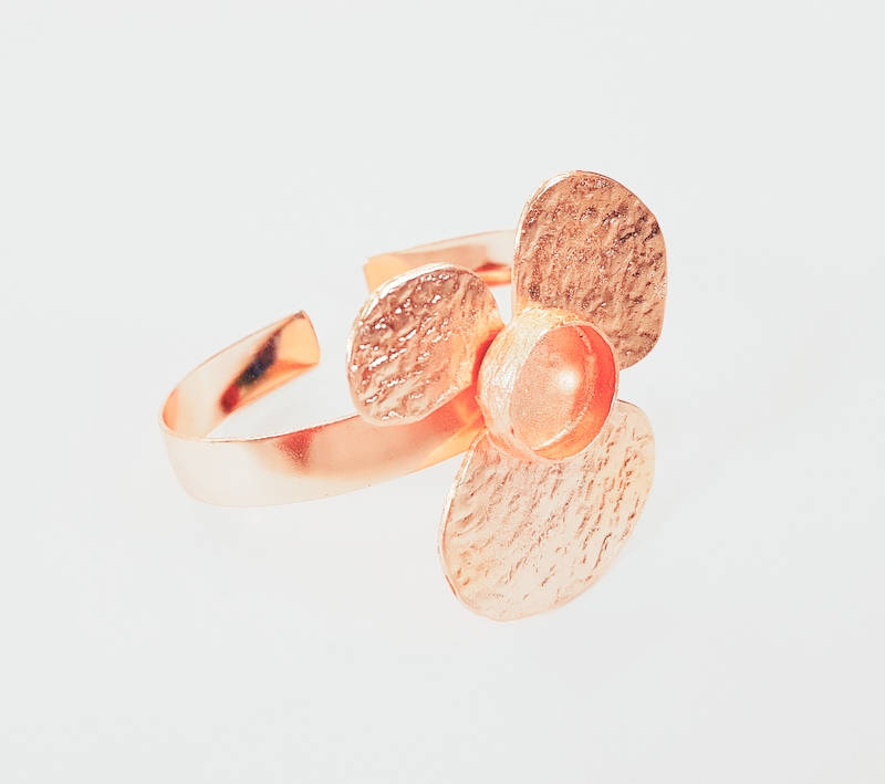 Rose Gold Bracelet Blanks Bangle Blanks Cuff Blanks Adjustable Bracelet Blank Rose Gold Plated Brass (14mm Blanks ) G7722