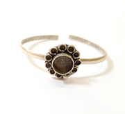 Silver Bracelet Blanks Bangle Blanks Cuff Blanks Adjustable Bracelet Blank Antique Silver Plated Brass ( 10mm Blanks ) G7733