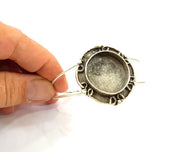 Silver Bracelet Blanks Bangle Blanks Cuff Blanks Adjustable Bracelet Blank Antique Silver Plated Brass ( 25mm Blanks ) G8979