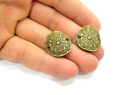 4 Antique Bronze Connector Pendant (22x20mm) G7749