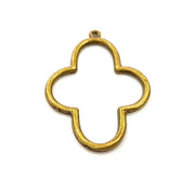 2 Antique Bronze Pendant Antique Bronze Charms  (47x32mm) G7751