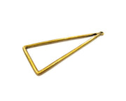 2 Triangle Charm Antique Bronze Pendant Antique Bronze Triangle Pendant (65x25mm) G7756