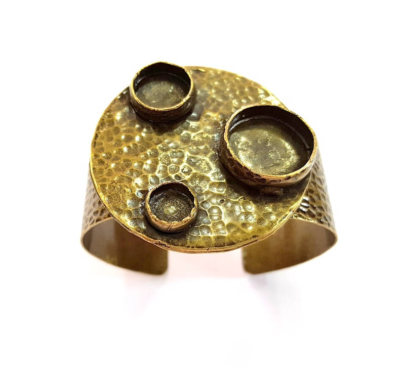 Hammered Bracelet Blanks Bangle Blanks Cuff Blanks Adjustable Bracelet Blank Antique Bronze Plated Brass (20mm,14mm,10mm Blanks) G7762