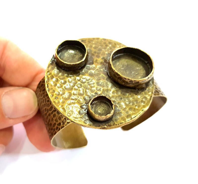 Hammered Bracelet Blanks Bangle Blanks Cuff Blanks Adjustable Bracelet Blank Antique Bronze Plated Brass (20mm,14mm,10mm Blanks) G7762