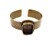 Hammered Bracelet Blanks Bangle Blanks Cuff Blanks Adjustable Bracelet Blank Antique Bronze Plated Brass (25x18mm Blanks) G7763