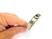 Bracelet Blanks Bangle Blanks Cuff Blanks Adjustable Bracelet Blank Antique Silver Plated Brass ( 10mm Blanks ) G7767