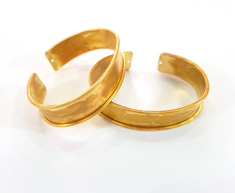 Raw Brass Bangle Blanks Bracelet Blanks Cuff Blanks Adjustable Bracelet Blank ( 15mm ) G7781