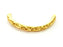 Gold Bangle Component Bracelet Components Pendant, Gold Plated Brass G7784