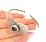 Bracelet Blanks Bangle Blanks Cuff Blanks Adjustable Bracelet Blank Antique Silver Plated Brass ( 10mm Blanks ) G7803