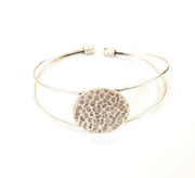 Bracelet Blanks Bangle Blanks Cuff Blanks Adjustable Bracelet Blank Antique Silver Plated Brass ( 22mm Blanks ) G7804