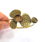 Bracelet Blanks Bangle Blanks Cuff Blanks Adjustable Bracelet Blank Antique Bronze Plated Brass ( 14mm Blanks ) G7810