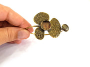 Bracelet Blanks Bangle Blanks Cuff Blanks Adjustable Bracelet Blank Antique Bronze Plated Brass ( 14mm Blanks ) G7810