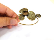 Bracelet Blanks Bangle Blanks Cuff Blanks Adjustable Bracelet Blank Antique Bronze Plated Brass ( 14mm Blanks ) G7810