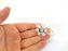 Bracelet Blanks Bangle Blanks Cuff Blanks Adjustable Bracelet Blank Antique Silver Plated Brass ( 10mm Blanks ) G7816