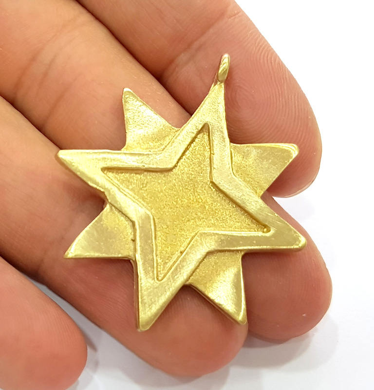 Raw Brass Pendant Blank Bezel Settings Base Blank Mountings Necklace Blank Cabochon Base G7849