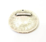 Silver Pendant Antique Silver Plated Pendants (36mm)  G7854