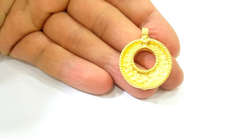 Gold Pendant Gold Plated Pendant (26mm)  G7869