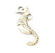 2 Silver Seahorse Pendant Antique Silver Plated Pendants (59x21mm)  G7873