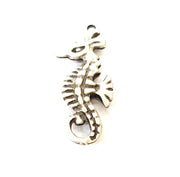 4 Seahorse Charms Antique Silver Plated Charms (42x15mm)  G7875