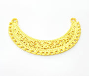 Gold Pendant Gold Plated Necklace Connector (108x25mm)  G6624